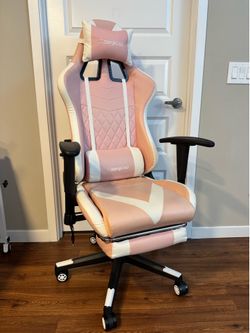 Pink gaming chair