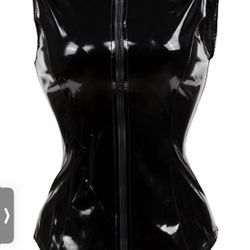 Leather Body Suit (black) 