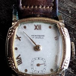 1930 / 40s ART DECO "MONTROSE" Swiss Watch Running 