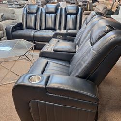 90703... Power Recliner Sofa And Love Seat 