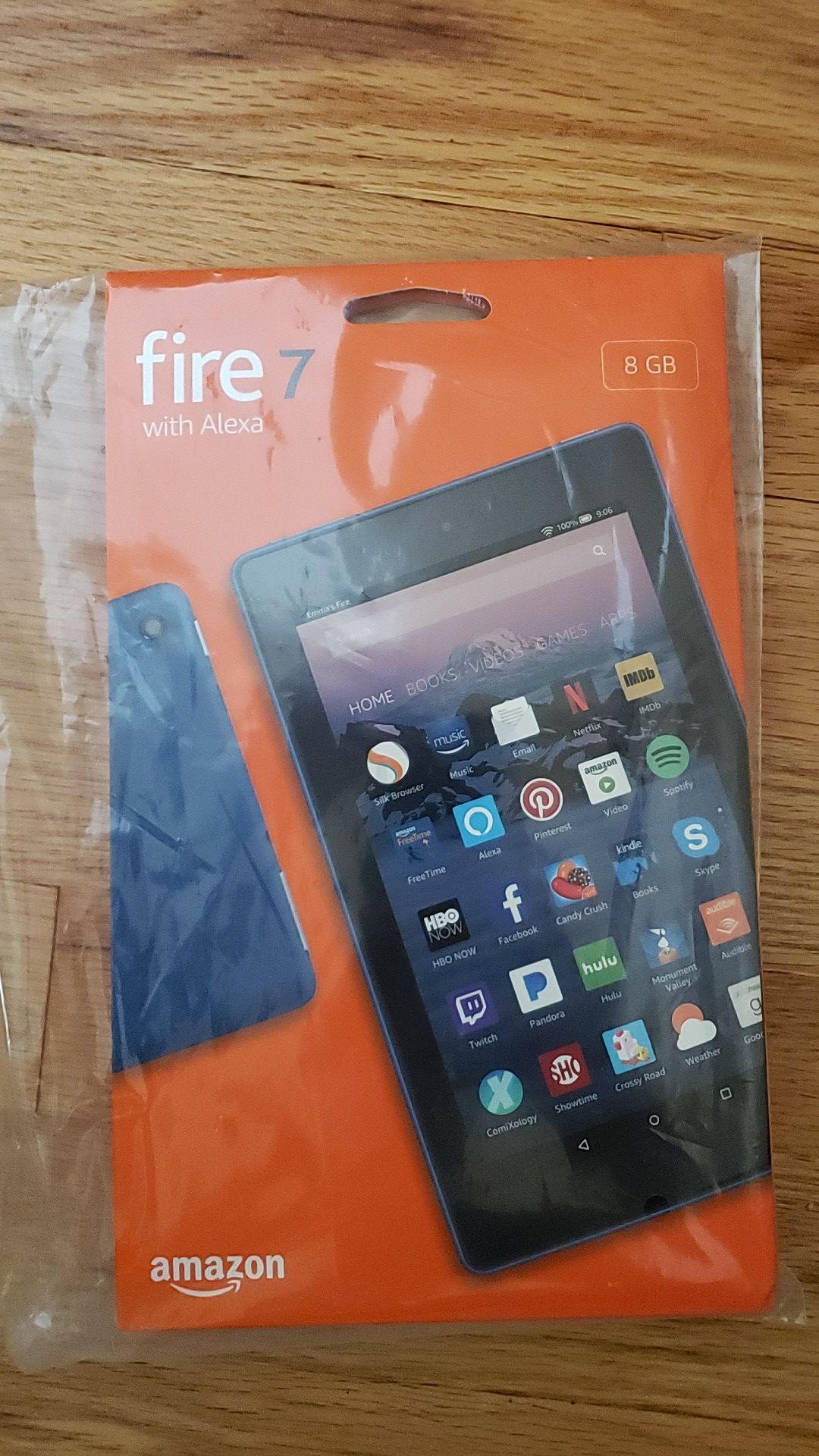 NEW Amazon Fire 7 Tablet With Alexa 7" Display 8 GB 7th Generation Marine Blue.