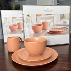 2 - 16pc Stoneware Acton Dinnerware Set - Threshold