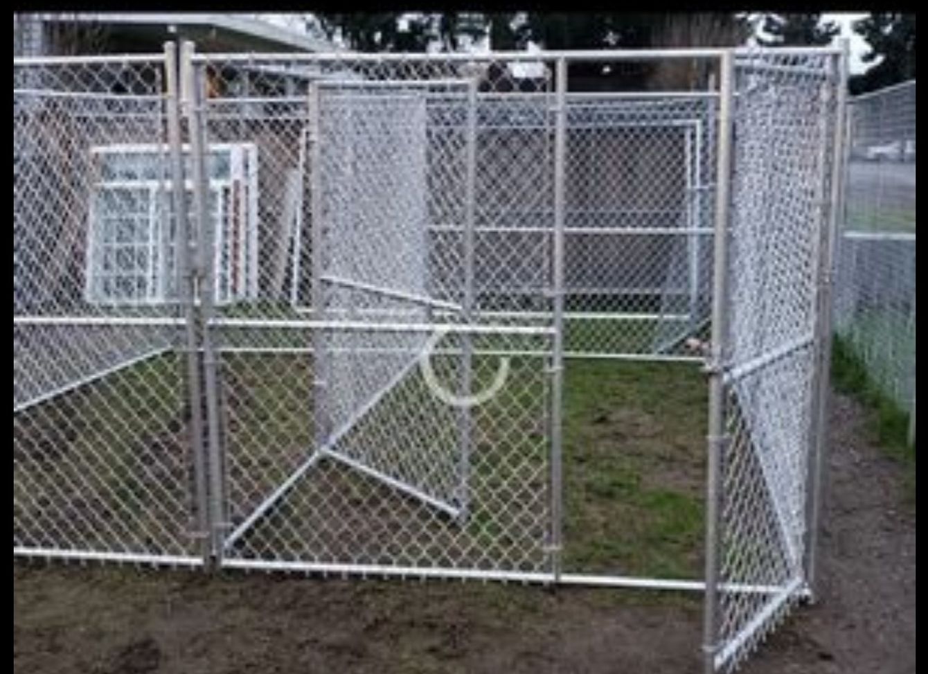 Custom 12x14x6 This is a 2 dog run kennel. *****12x7x6 is option as