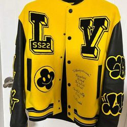 yellow and black louis vuitton jacket