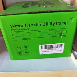 Water Utility Pump
