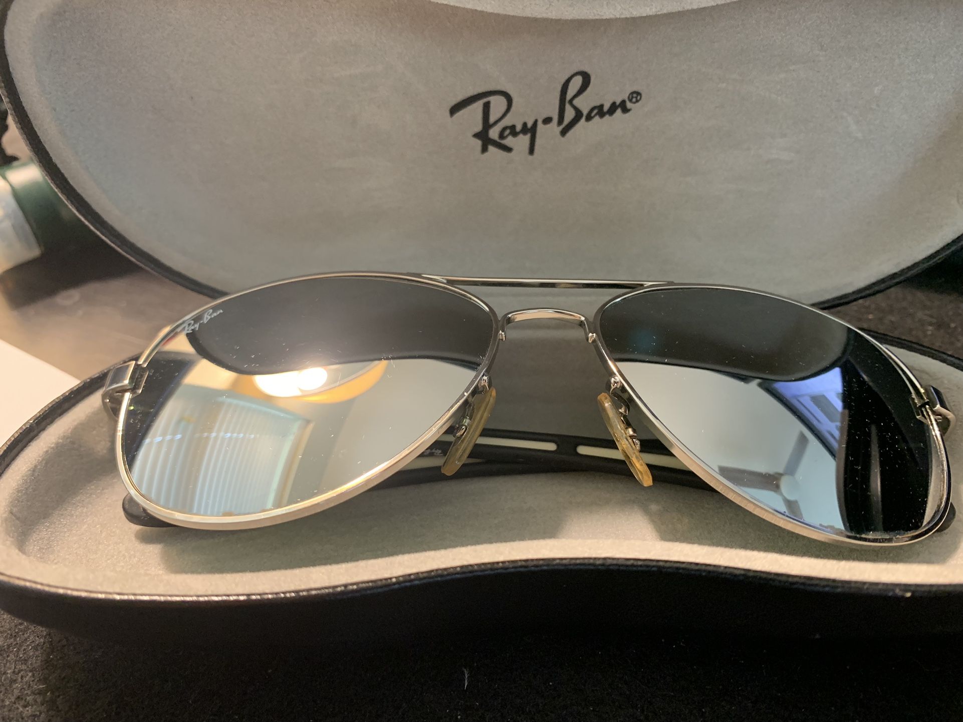 Rayban Sunglasses With Silver Lenses