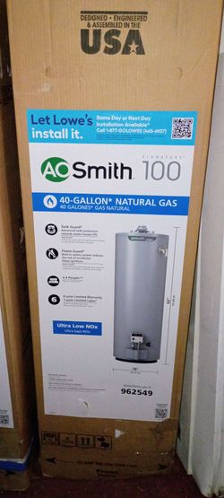 New AO Smith water heater 40gl