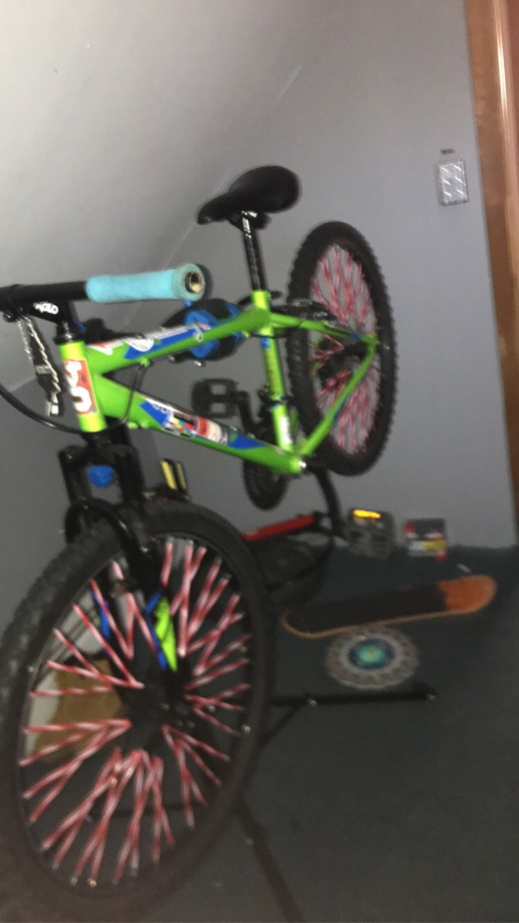 mountain bike (no gear shifter)