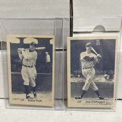 1975 TCMA All Time Yankees Joe DiMaggio Babe Vintage
