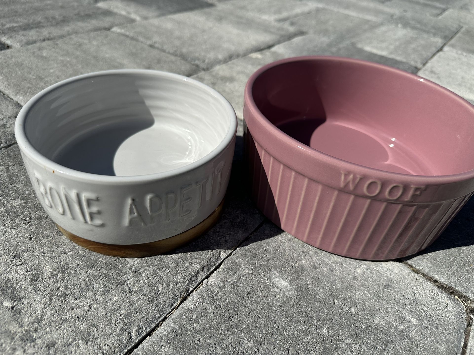 Dog Food And Water Bowl