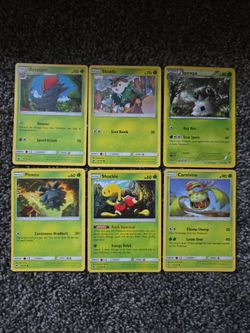 Pokémon TCG Grass Type Card Lot of 6