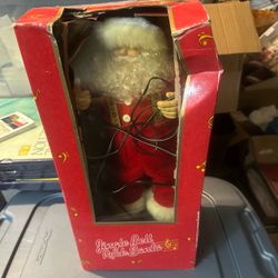 Jingle Bell Rock Santa Claus Dancing W/Song Tested, Works Vintage Christmas