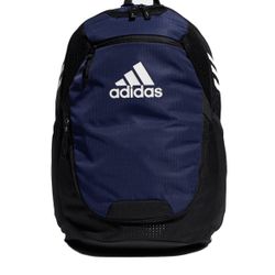 Adidas Men's Black and Blue Backpack
