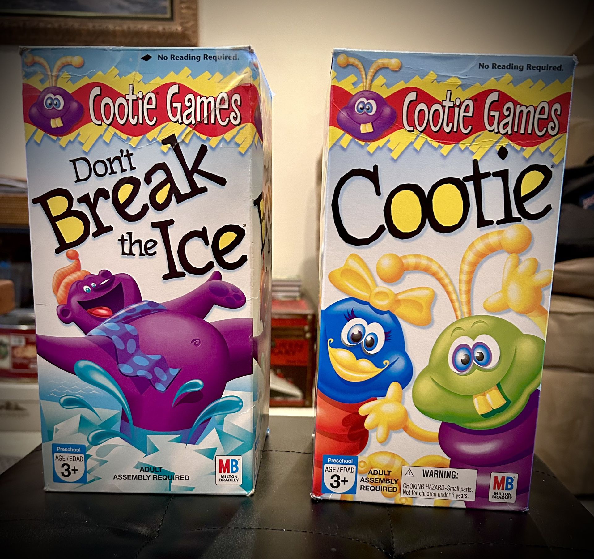 Two Kids Games: Break The Ice, Cootie.