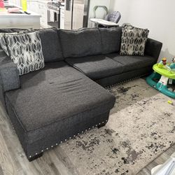 Dark Gray 2 Piece Sectional Sofa