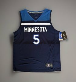 Anthony Edwards #5 Minnesota Timberwolves Fanatics Icon Jersey Blue L NWT