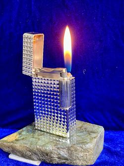 Vintage Large Silver ST DuPont L1 Very Good Condition Works 1 Year Warranty