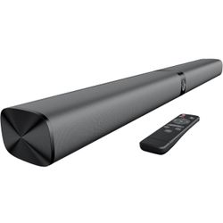 Sound Bar for Smart TV, 80W Soundbar with Bluetooth/ARC/Opt/AUX Connect, Dynamic Volume Boost, 3 Equalizer Modes, 2 in 1 Detachable Soundbar for TV/PC