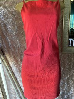 Peach Sleeveless Mini Dress L