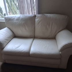 Italian Leather Loveseat