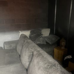 Couch And Circular Large Chair