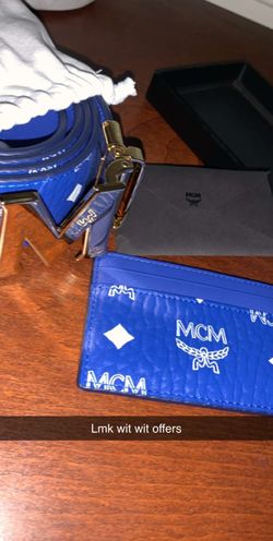 Mcm belt and wallet together
