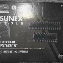 Sunex 1/4 Metric Impact Socket Set