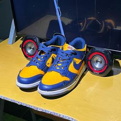 Nike Off-White x Dunk Low "University Gold / Midnight Navy" Size [12.5] | Like New | 100% Authentic