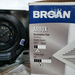 Broan Ventilation Fan AR80X -- No Grill