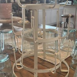 Farmhouse Coffee Mug/cup Holder With 10 Glasses Included 