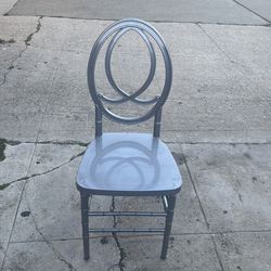 Silla chavary color silver