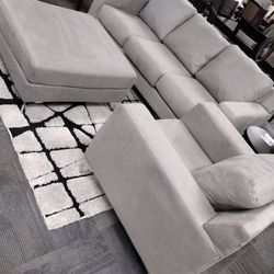 Grey 3piece Sofa Set Rug Not Included