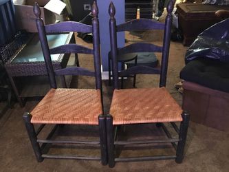 Vintage ladder back chairs