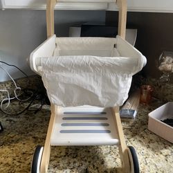 Toddler Wood Shopping Cart