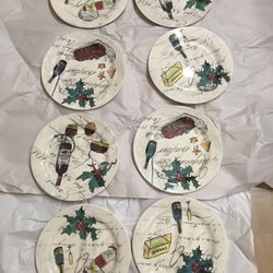 NEW Williams-Sonoma Holiday plates (4)