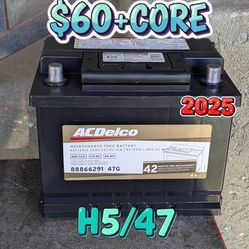 Car Battery Group Size 47/H5