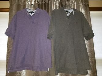 Tommy Hilfiger Lot of 2 Polo Shirts - Adult XL 100% cotton/algodon - Pre-owned