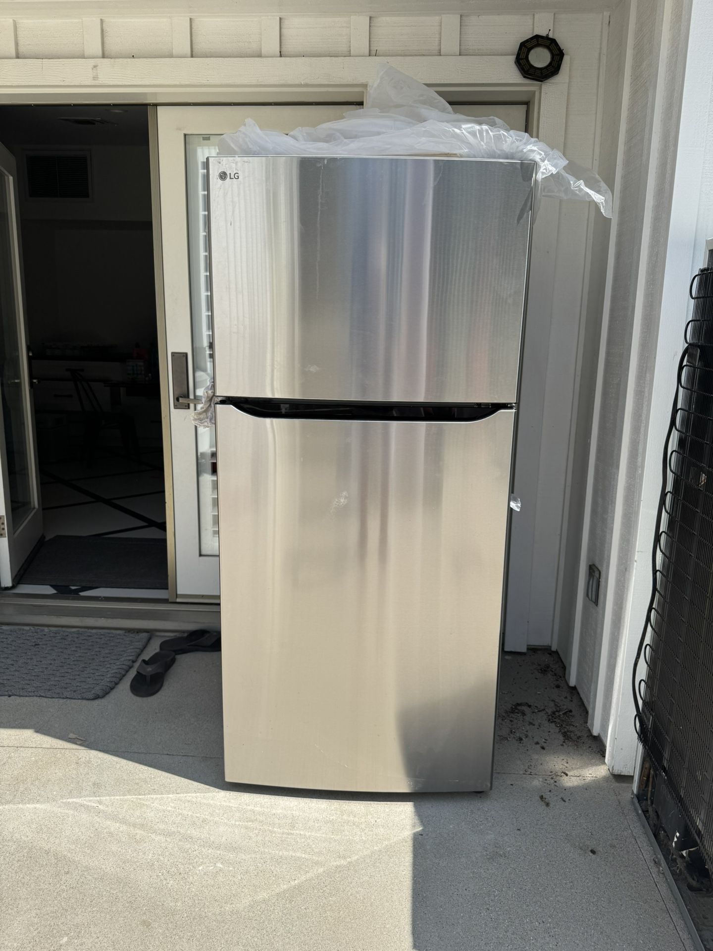 LG Silver Refrigerator