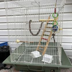 Bird Cage With Accessories