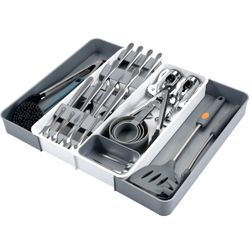 Expandable Silverware Drawer Organizer,Adjustable Kitchen Drawer Organizer with 8 Compartments,Compact Utensil Organizer,Multi-Purpose Cutlery Organiz