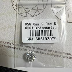 2ct Moissanite Diamond 