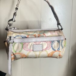 Coach Scribble Barrel Bag