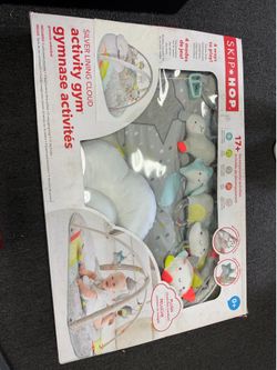 Skip Hop Silver Lining Cloud Activity Gym – Baby Play Mat with Hanging Toys