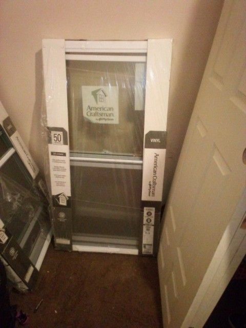 Two Double Hung American Craftsman Windows For Sale!!!