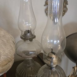 Antique hurricane lamps glass kerosene lamps