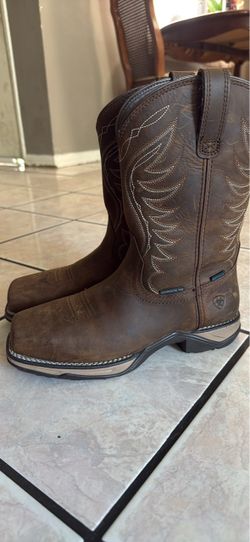 Ariat Composite Toe Western Work Boots Women 7.5 WIDE
