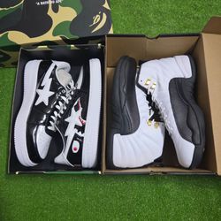 AIR JORDAN 12 / A BATHING  APE SIZE  12M