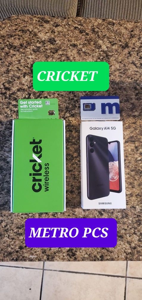 SAMSUNG GALAXY A14 5G 64GB CRICKET OR METRO PCS