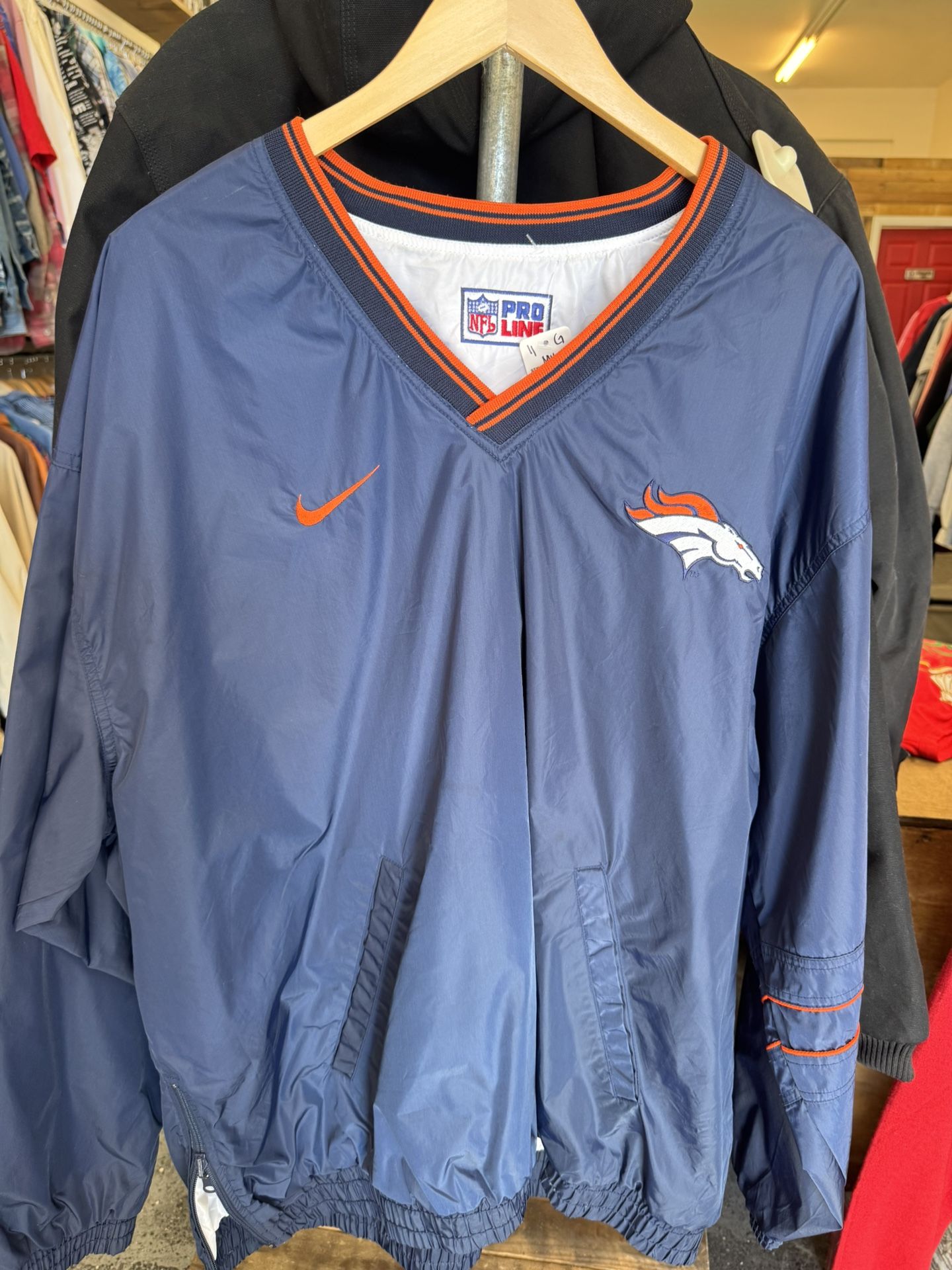 Denver Broncos Crewneck Windbreaker