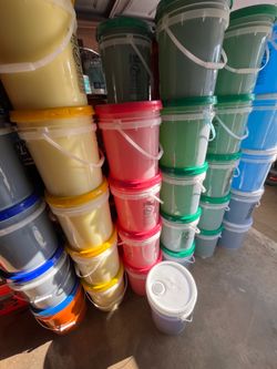 🧺 Brand New Laundry Soap Buckets – Tide, Gain, Ariel, Downy & More